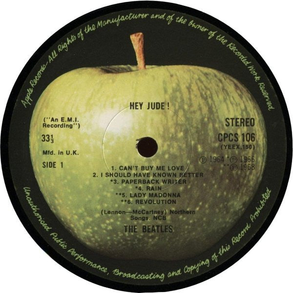 The Beatles : Hey Jude (LP, Comp, RE, RP, Exp)