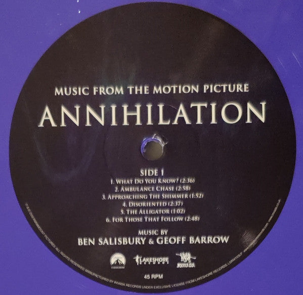 Ben Salisbury & Geoff Barrow : Annihilation (Music From The Motion Picture) (2xLP, Ltd, M/Print, Pur)