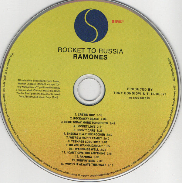 Ramones : Rocket To Russia (CD, Album, RE, RM, 40t)