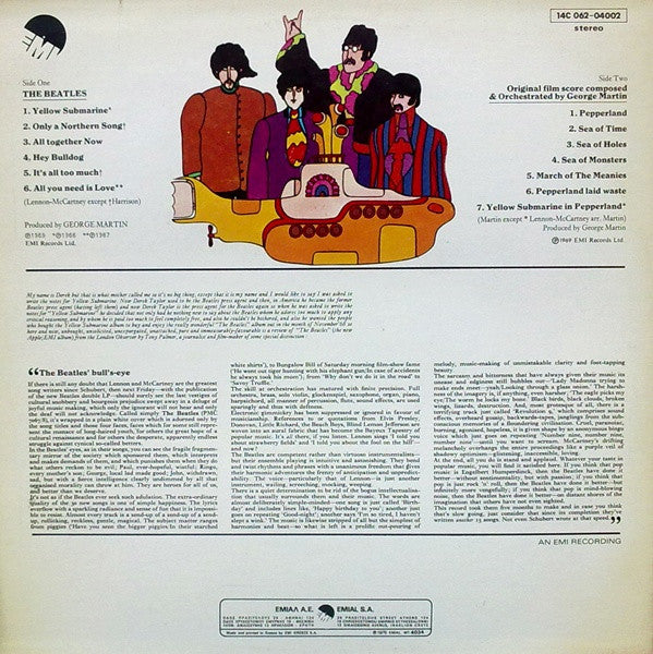 The Beatles : Yellow Submarine (LP, Album, RE, RP)