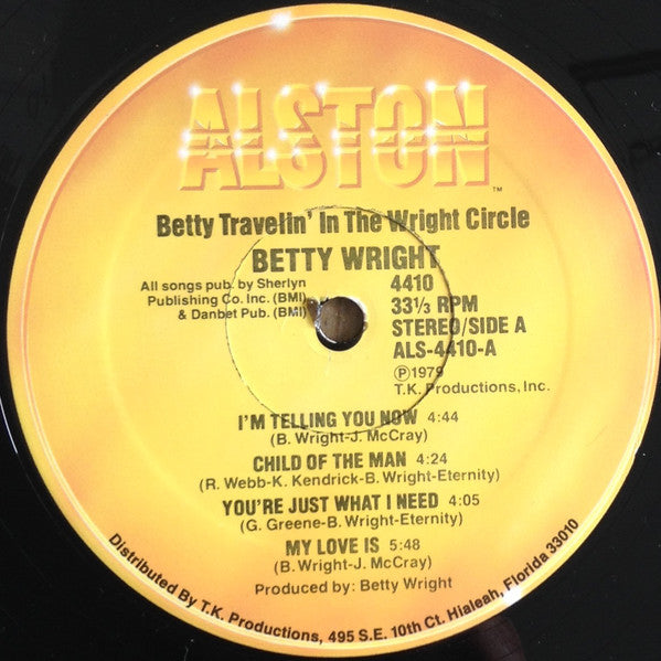 Betty Wright : Betty Travelin' In The Wright Circle (LP, Album, PRC)