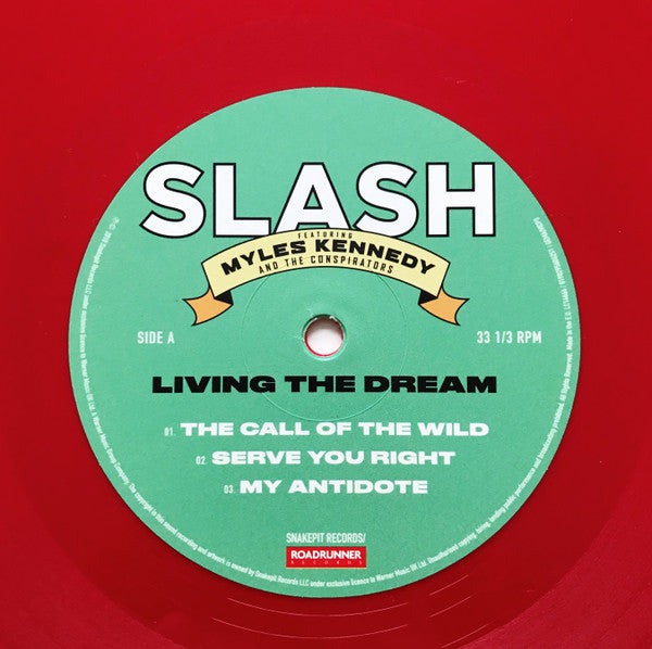 Slash (3) Featuring Myles Kennedy And The Conspirators : Living The Dream (2xLP, Album, Ltd, Red)