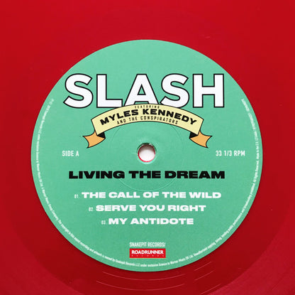 Slash (3) Featuring Myles Kennedy And The Conspirators : Living The Dream (2xLP, Album, Ltd, Red)