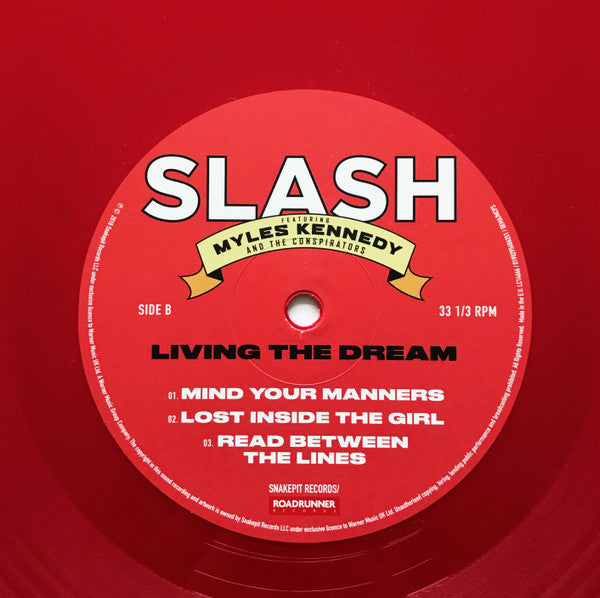 Slash (3) Featuring Myles Kennedy And The Conspirators : Living The Dream (2xLP, Album, Ltd, Red)