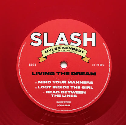 Slash (3) Featuring Myles Kennedy And The Conspirators : Living The Dream (2xLP, Album, Ltd, Red)