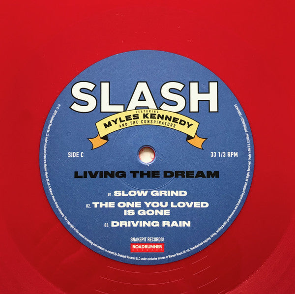 Slash (3) Featuring Myles Kennedy And The Conspirators : Living The Dream (2xLP, Album, Ltd, Red)