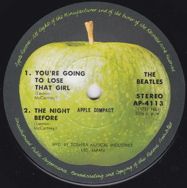 The Beatles : You're Going To Lose That Girl (7", RE)