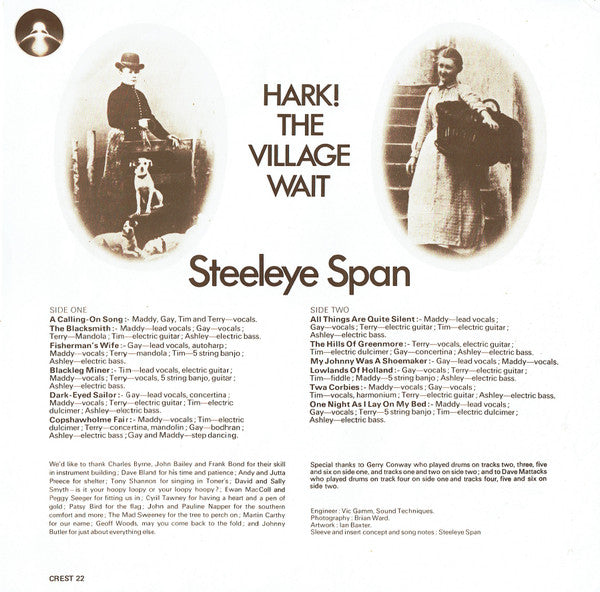 Steeleye Span : Hark! The Village Wait (LP, Album, RE)