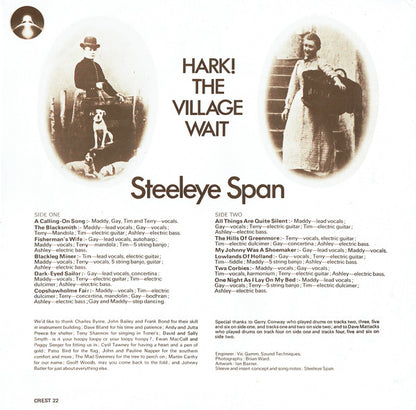 Steeleye Span : Hark! The Village Wait (LP, Album, RE)