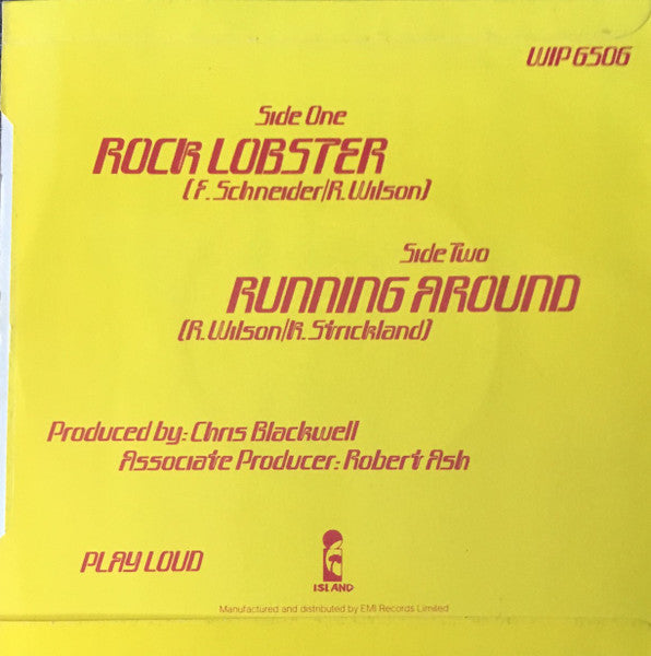 The B-52's : Rock Lobster (7", Single, RP, Pus)