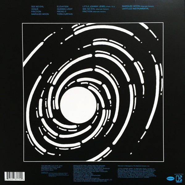 Television : Marquee Moon (LP, Album, RE, Blu + LP, Comp, Blu + Ltd)