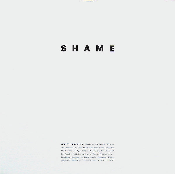 New Order : State Of The Nation / Shame Of The Nation (12", Single)