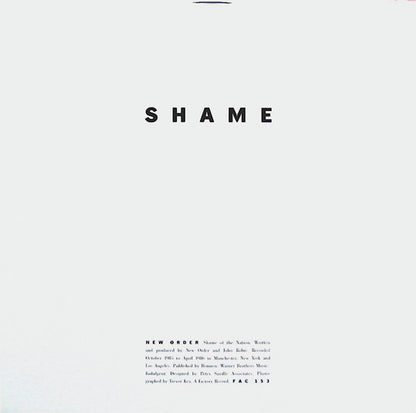 New Order : State Of The Nation / Shame Of The Nation (12", Single)