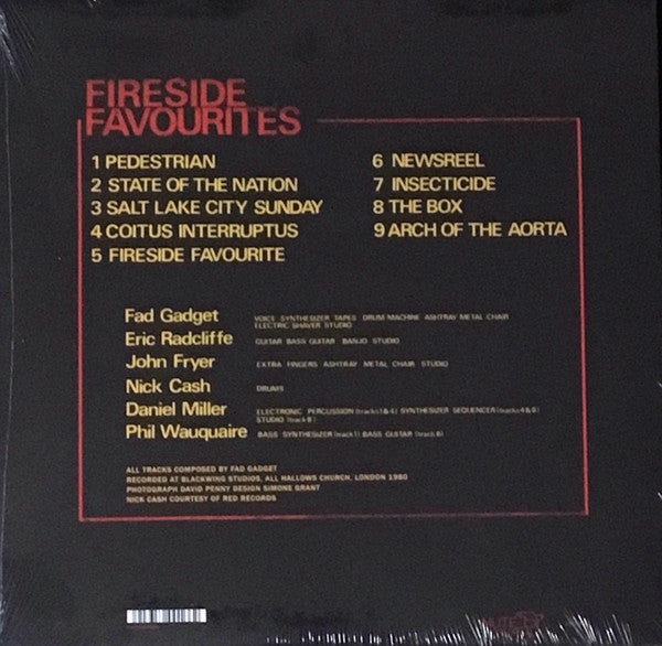 Fad Gadget : Fireside Favourites (LP, Album, Ltd, RE, Ora)