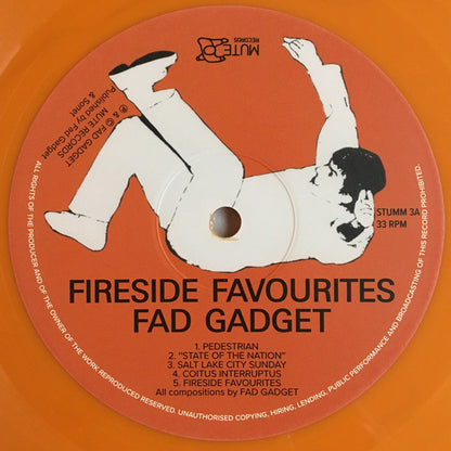 Fad Gadget : Fireside Favourites (LP, Album, Ltd, RE, Ora)