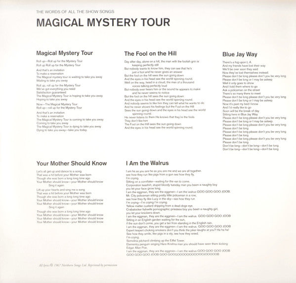 The Beatles : Magical Mystery Tour (LP, Album, RE, RM, RP, 180)