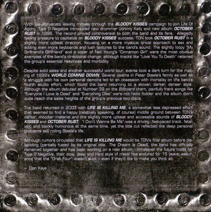 Type O Negative : The Best Of Type O Negative (CD, Comp, RP)