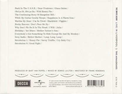 The Analogues : The White Album - Live In Liverpool (2xCD, Album)