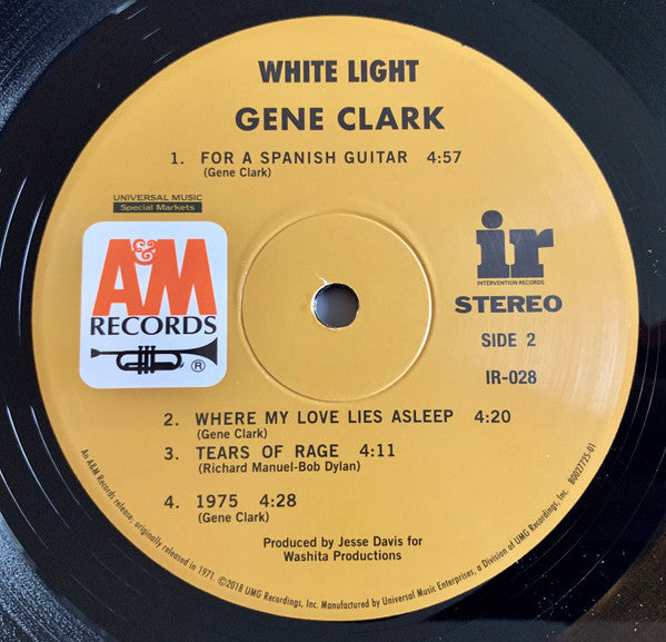 Gene Clark : White Light (LP, Album, RE, RM, 180)
