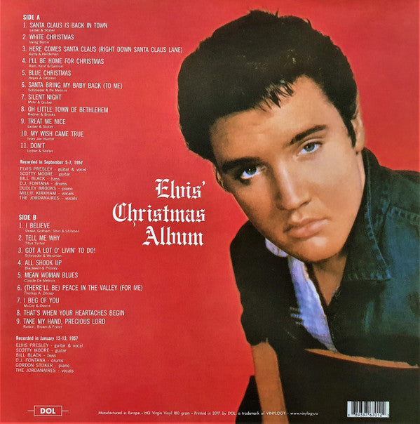 Elvis Presley : Elvis' Christmas Album (LP, Album, Mono, Ltd, Pic, RE)