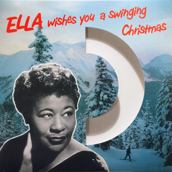 Ella Fitzgerald : Ella Wishes You A Swinging Christmas (LP, Album, RE, Whi)