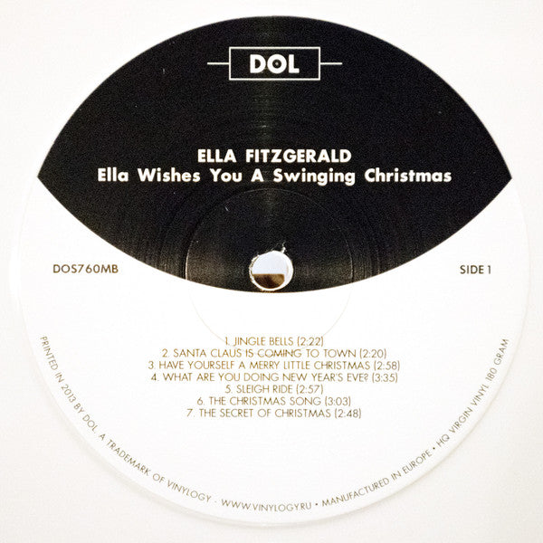 Ella Fitzgerald : Ella Wishes You A Swinging Christmas (LP, Album, RE, Whi)