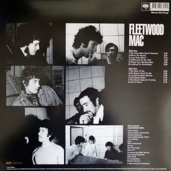 Peter Green's Fleetwood Mac* : Peter Green's Fleetwood Mac (LP, Album, Ltd, Num, RE, Blu)
