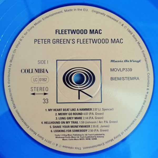 Peter Green's Fleetwood Mac* : Peter Green's Fleetwood Mac (LP, Album, Ltd, Num, RE, Blu)