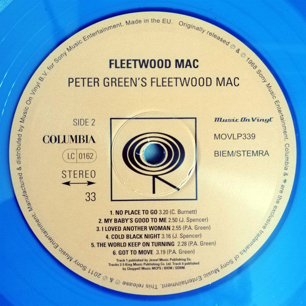 Peter Green's Fleetwood Mac* : Peter Green's Fleetwood Mac (LP, Album, Ltd, Num, RE, Blu)