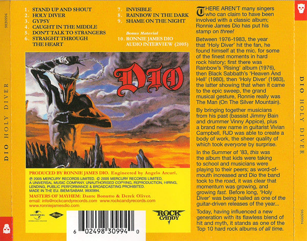 Dio (2) : Holy Diver (CD, Album, RE, RM)