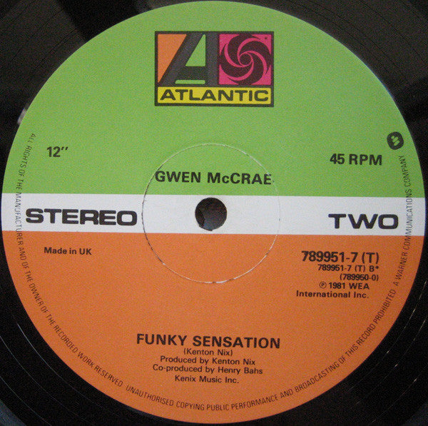 Gwen McCrae : Keep The Fire Burning / Funky Sensation 12