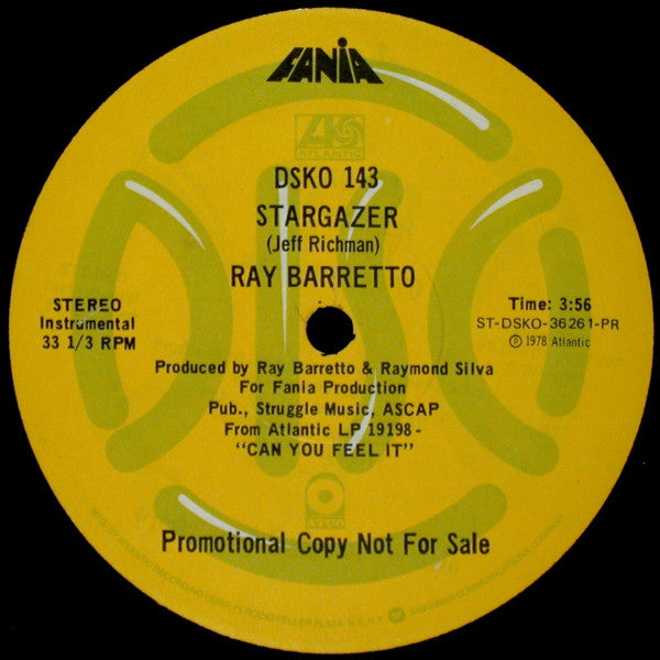 Ray Barretto : Stargazer (12", Promo)