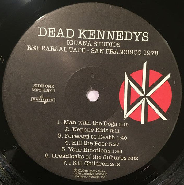 Dead Kennedys : Iguana Studios Rehearsal Tape - San Francisco 1978 (LP, Album, RSD, Ltd)