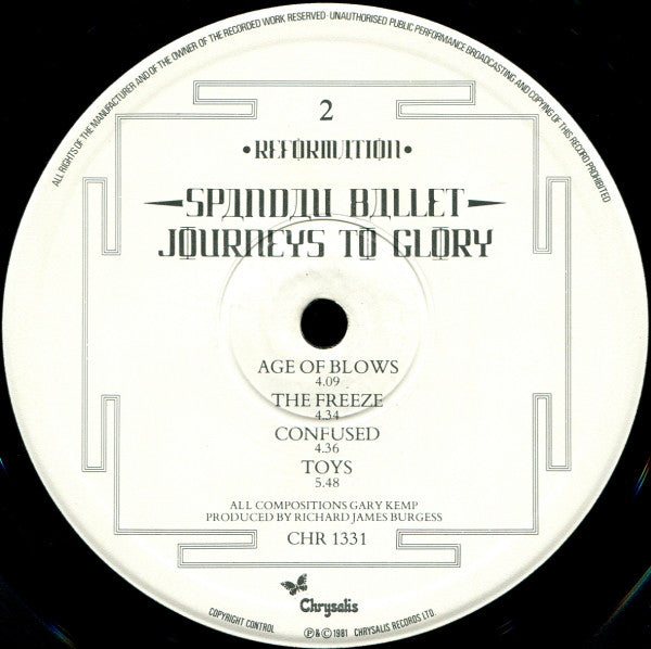 Spandau Ballet : Journeys To Glory (LP, Album)