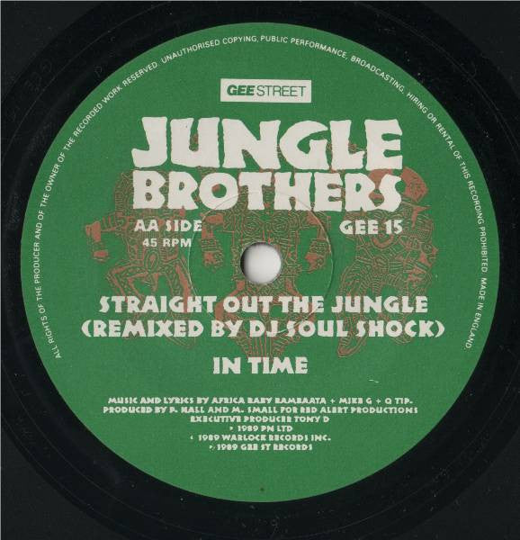 Jungle Brothers : Black Is Black (7", Single)