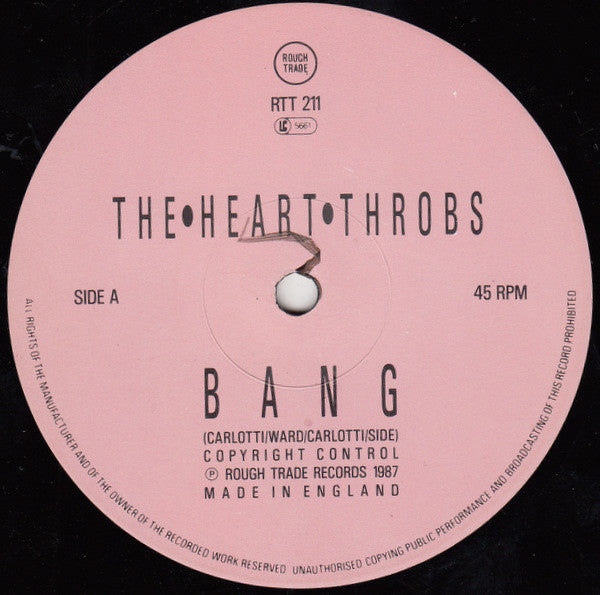 The Heart Throbs : Bang (12")