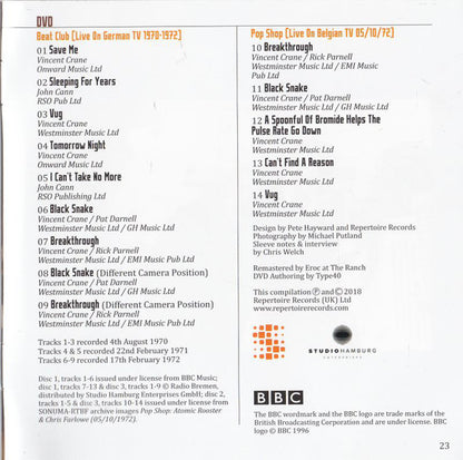 Atomic Rooster : On Air - Live At The BBC & Other Transmissions (2xCD, Album + DVD-V)