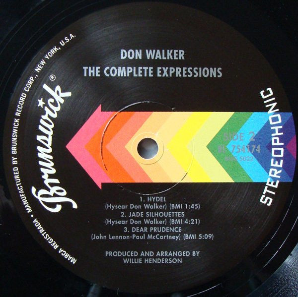 Hysear Don Walker : Complete Expressions (LP, Album, RE)