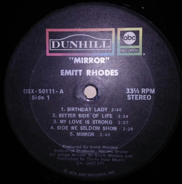 Emitt Rhodes : Mirror (LP, Album, Gat)