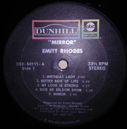 Emitt Rhodes : Mirror (LP, Album, Gat)