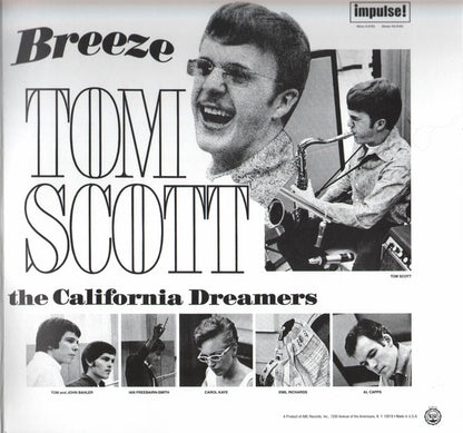 Tom Scott With The California Dreamers : The Honeysuckle Breeze (LP, Album, RP, Gat)