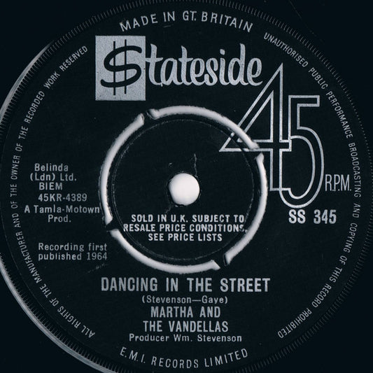 Martha And The Vandellas* : Dancing In The Street (7", Single)