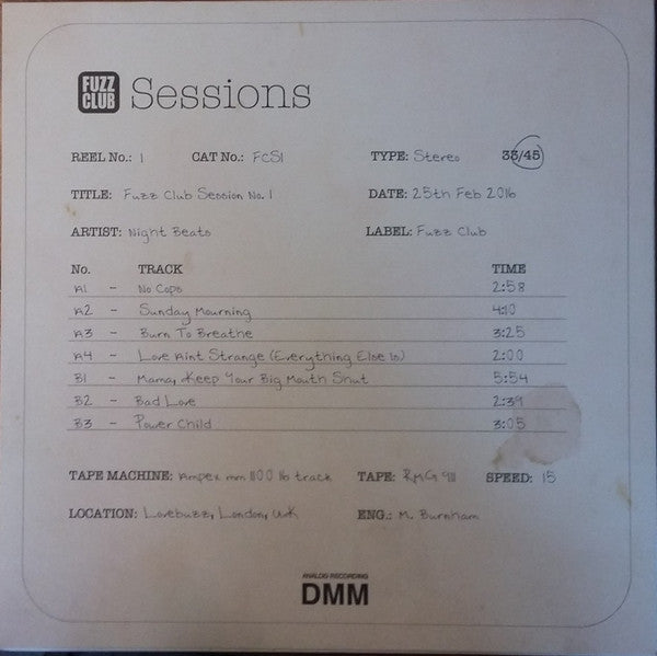 Night Beats : Fuzz Club Sessions (12", Sta)