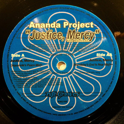 Ananda Project* Feat. Terrance Downs : Justice, Mercy (The Remixes) (10")