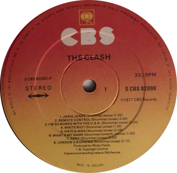 The Clash : The Clash (LP, Album)