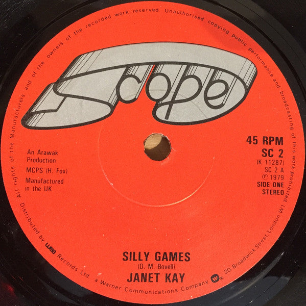 Janet Kay : Silly Games (7", Single, EG )