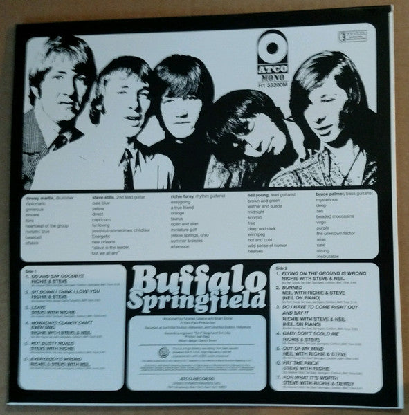 Buffalo Springfield : Buffalo Springfield (LP, Album, Mono, Ltd, RE, RM, 180)