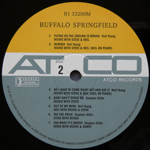 Buffalo Springfield : Buffalo Springfield (LP, Album, Mono, Ltd, RE, RM, 180)
