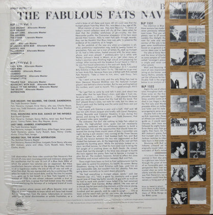Fats Navarro : The Fabulous Fats Navarro Volume 2 (LP, Album, Mono, RE, RM)