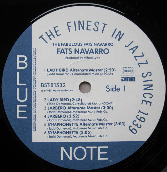 Fats Navarro : The Fabulous Fats Navarro Volume 2 (LP, Album, Mono, RE, RM)